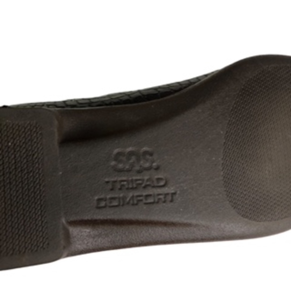 SAS Crocodile Embossed Leather Moccasin Loafer Size 6 - Picture 4 of 8